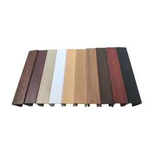 China Supplier Interior Wpc Wood Strip Ceiling Wpc False Ceiling Designs