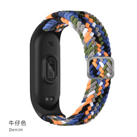 Nouveau bracelet en nylon élastique orange pour Xiaomi MI Band 7 6 5, bracelet de sport respirant, bracelet de remplacement pour montre intelligente