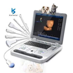 K-C501 VET 3D/4D 컬러 도플러 초음파 2 프로브 소켓 15 인치 스크린 ecografo 수의사