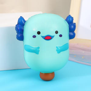 Juguete Antiestrés Creativo de Rebote Lento, Lindo Juguete Sensorial para Apretar con la Mano, Juguete para Aliviar el Estrés, Salamandra Axolotl - Product Image 4