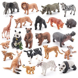 Zhiqu Toys - Juego <span class=keywords><strong>de</strong></span> Modelos <span class=keywords><strong>de</strong></span> <span class=keywords><strong>Animales</strong></span> Salvajes Africanos Realistas Unisex <span class=keywords><strong>de</strong></span> Resina <span class=keywords><strong>de</strong></span> PVC Sólido a Escala 1/12, Incluye Tigre y Dinosaurio, Decoración para Niños - Product Image 5