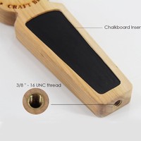 Poignées de robinet de bière en bois de tableau noir créatif en gros 1 pièce accessoires de barre marron garde-main en bois Ar15