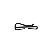 Boucle de réglage noire en POM robuste et étanche avec extrémité fourchue pour sangle de sécurité, idéale pour bagages, sacs à dos et quincaillerie de glissière pour sangles.