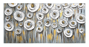 Grande taille 120*40 cm abstrait pissenlit <span class=keywords><strong>paysage</strong></span> et or noir flotteur cadre décoration murale peintures <span class=keywords><strong>à</strong></span> la main - Product Image 2