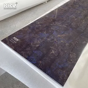 Engineered Steinplatten Für obere feste Oberfläche große partielle Marmor Textur Stein feste Oberfläche Dekoration Wand platte
