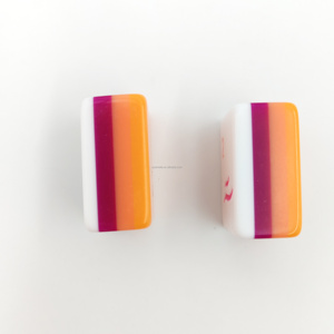 Ensemble <span class=keywords><strong>de</strong></span> Mahjong Art <span class=keywords><strong>Déco</strong></span> Moderne avec Tuiles Acryliques Orange Vibrantes à Motifs Floraux et Paon, Coffret Cadeau Complet <span class=keywords><strong>de</strong></span> 160 Pièces <span class=keywords><strong>de</strong></span> Mahjong Américain - Product Image 6