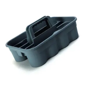 O-cleaner Caddy Organizer pembersih portabel, Penyimpanan alat Tote plastik membawa Caddy dengan pegangan, keranjang alat tangan