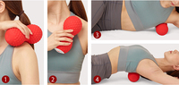 Balle de massage aux cacahuètes - Masseur musculaire vibrant rechargeable pour les tissus profonds du corps, 5 modes de vibration, contrôle de la durée pour soulager la douleur