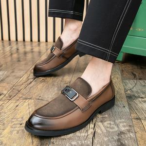 Mocassins habillés en PU grande taille pour hommes, confortables, respirants, légers, pour affaires, mariage, formel, automne - Product Image 5