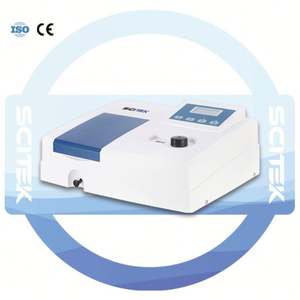 เครื่องสเปกโตรโฟโตมิเตอร์แบบลำแสงเดี่ยว SCITEK UV Vis พร้อมปุ่มหมุนปรับด้วยมือ ช่วงความยาวคลื่น 200-1000 นาโนเมตร และแบนด์วิดท์สเปกตรัม 4 นาโนเมตร - Product Image 2