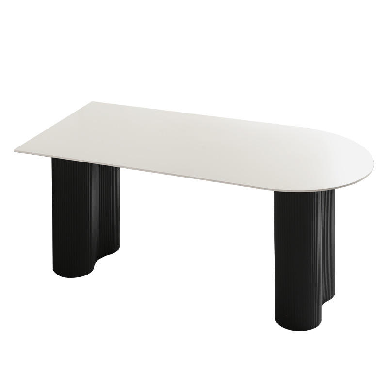 กระดานชนวนสีขาวล้วนสีดำด้าน [หัวกลมเดียว]