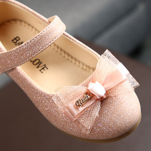 Nuove Ballerine Primaverili e Autunnali a Strato Singolo per Bambine con Chiusura a Strappo, Scarpe da Principessa Luminose e Traspiranti - Product Image 5