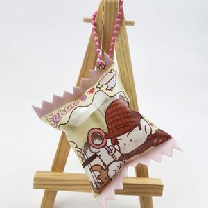 One Piece Custom Candy Bag Keychain Anime <b>Key</b> <b>Chain</b> Shaker Candy Charm Keychain - Product Image 4