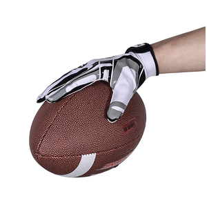 Gants de football américain professionnels <span class=keywords><strong>HBG</strong></span> 1071 antidérapants et respirants avec gants de rugby en silicone intégral - Product Image 6