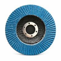 Disque à lamelles en zircone bleue pour le meulage des métaux, pour meuleuses d'angle, disque de meulage de 4,5 pouces pour le métal