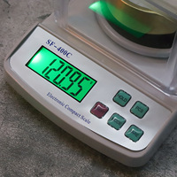 Balance de précision électronique de laboratoire à affichage LED 600g/0.01g, balance à bijoux, haute précision, en plastique ABS, compatible OEM