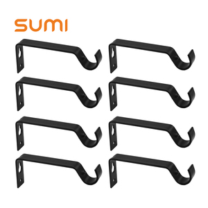 Supporto per <span class=keywords><strong>Asta</strong></span> Tenda in Metallo Minimalista Moderno Sumi, Accessori Decorativi per Finestre, Supporto a Parete per <span class=keywords><strong>Asta</strong></span> Tenda di Alta Qualità - Product Image 1