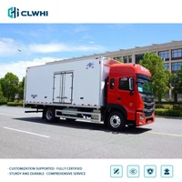 Truk Berpendingin JAC 4x2 6.8m Truk Box Berinsulasi Kulkas 18 Ton Truk Freezer Rantai Dingin