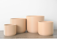 Pot Tanaman Hias Modern dari Fiberglass untuk Taman, Wadah Bunga, dan Hiasan Tengah Meja