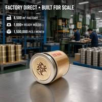 Boîte en métal personnalisée OEM pour noix de bétel, boîte en fer blanc cylindrique avec couvercle coulissant, solution de stockage, fourniture directe B2B d'usine