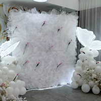 Toile de fond de mariage en tulle rose, rideau en tissu maillé pour événements, draperies pour baby shower, décoration de fête d'anniversaire pour enfants