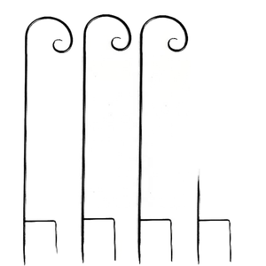 Gancho Decorativo de Pared para Exteriores, Color Blanco, Material Metálico, Tipo Pastor - Product Image 4