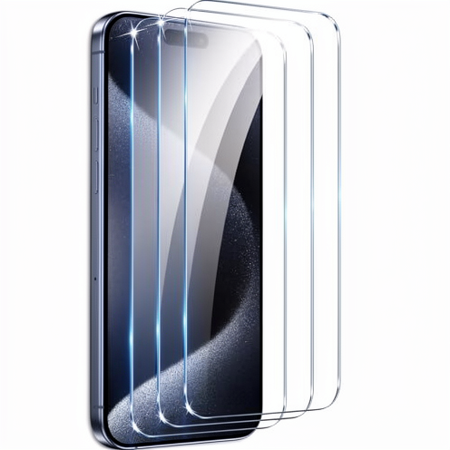 9H Hardness Anti-Scratch Tempered Glass Screen Protector for iPhone 15 16 17 Pro Max Protective Smartphone HD Clear