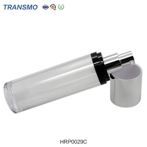 Botella de Envase Redonda de Diseño de Lujo de 100 ml, Botella de Plástico Vacía para Lociones para el Cuidado de la Piel, Botella con Bomba para Base Líquida - Product Image 5