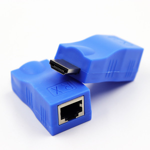 ตัวขยายสัญญาณ HDMI แบบสายเคเบิลเครือข่าย Cat6 เดี่ยว 30 เมตร พร้อมตัวเพิ่มสัญญาณสำหรับการส่งสัญญาณวิดีโอ HD - Product Image 1