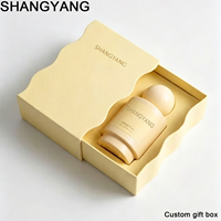 Flacon de parfum en verre cylindrique givré multi-tons de 50 ml avec pulvérisateur à pompe, design sérigraphié, emballage diffuseur de parfum personnalisé