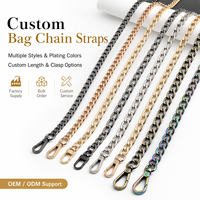 Chaîne de remplacement en métal de qualité supérieure pour sac à main, accessoires détachables pour sac à bandoulière, maillons de chaîne pour femmes, style bandoulière