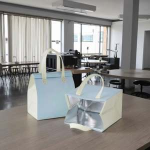 Sacs isothermes réutilisables en aluminium non tissé avec compartiment, pour la vente en gros - Product Image 1