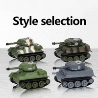 Nuevo Tanque de Batalla RC de Simulación con Control Remoto Mini 777-585 de 2.4GHz 1/64 para Niños, Juguetes de Pasatiempo