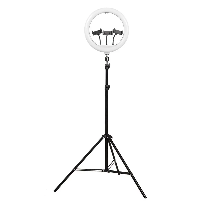 OEM Branding 18-Zoll-Fotografie Selfie Ring Licht Faltbare Live-Übertragung Beauty LED Studio Füll licht mit Stativ