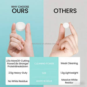 Tablettes effervescentes jetables écologiques pour le détartrage et le nettoyage des biberons, pour acier inoxydable et usage en cuisine, lot en vrac - Product Image 6