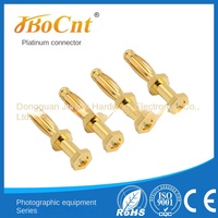 Adaptateur audio et vidéo étanche IP65 personnalisé Jbocnt JB-A-037 H59 4P, prise d'alimentation, connecteurs banane 2,5 mm, contacts en cuivre, mâle 0,5A