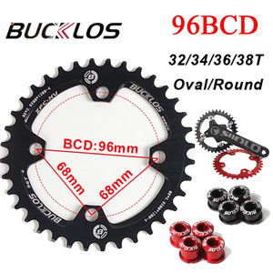 OEM/ODM BUCKLOS 96BCD горный велосипед цепной 32 т 34 Т 36 т 38 т узкая широкая зубчатая пластина Асимметричные велосипедные детали - Product Image 1