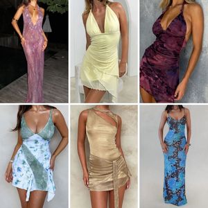 Vestido Mini Ajustado para Mujer, Surtido de Vestidos de Fiesta, Estilos Variados, Entrega Aleatoria, Venta al Por Mayor - Product Image 4