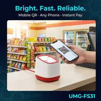 Escáner de Códigos QR de Escritorio Resistente UMG-FS31 IP42, Plataforma de Lectura de Códigos de Barras 2D con Sensor Automático, USB, Cableado, para Supermercados, Comercios Minoristas, Gestión de Inventario