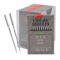 Aiguilles d'orgue TV * 5 Double aiguille chaîne Machine plat serrure Machine à coudre aiguilles TVX5 Machine à coudre pièces de rechange outils