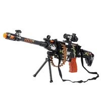 Nouveau design pistolet de l'armée en plastique pour garçons avec lumière colorée et son de combat ensemble de pistolet de jouet pour enfants jouets d'extérieur pour enfants