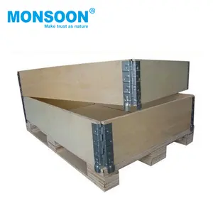 Oem धातु मुद्रांकन शिपिंग टोकरा कंटेनर लकड़ी बॉक्स काज फूस कॉलर काज के लिए लकड़ी के बक्से
