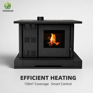 Poêle à bois autoportant moderne Fangran 150ZX 10 kW, foyer de chauffage par air pour salle à manger familiale 80 m² - Product Image 1