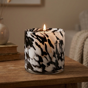 Portavelas de Vidrio con Estampado de Leopardo, Hecho a Mano, Ecológico, Redondo, Resistente al Calor, Recipiente Decorativo para Decoración del Hogar y Bodas - Product Image 3