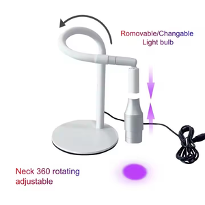 Kits de lámpara de luz de pestañas Uv profesional 5W 10W lámpara de curado de pegamento Uv de pestañas ajustable para extensiones de pestañas Luz de lámpara Uv - Product Image 3