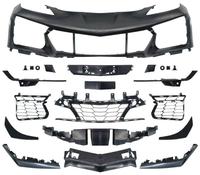 Kit carrosserie en fibre de carbone véritable de haute qualité, capot, lèvre avant, aileron, diffuseur arrière pour Chevrolet Corvette C8
