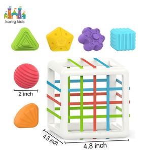 ケーニッヒキッズ 新しい可愛い赤ちゃん学習アクティビティキューブ 知育玩具 パズル プラスチック製 - Product Image 3