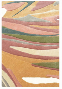 Unique UNSHAPED Design Wool Rug Handmade Soft Plush Carpet for Home Decor Living Room Bedroom Office Comfortable & <b>Long</b>-Lasting - Product Image 2