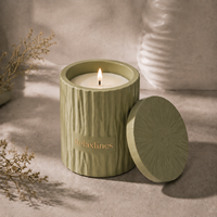 Bougie parfumée en céramique en forme de livre Relaxlines avec couvercle magnétique, boîte cadeau de luxe, parfum d'ambiance pour la maison, aromathérapie, cadeau de fête