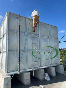 <span class=keywords><strong>Réservoir</strong></span> d'eau en fibre de verre sectionnel GRP, <span class=keywords><strong>réservoir</strong></span> d'eau rectangulaire en fibre de verre pour l'eau potable, la lutte contre les incendies, durée de vie de 40 ans - Product Image 2